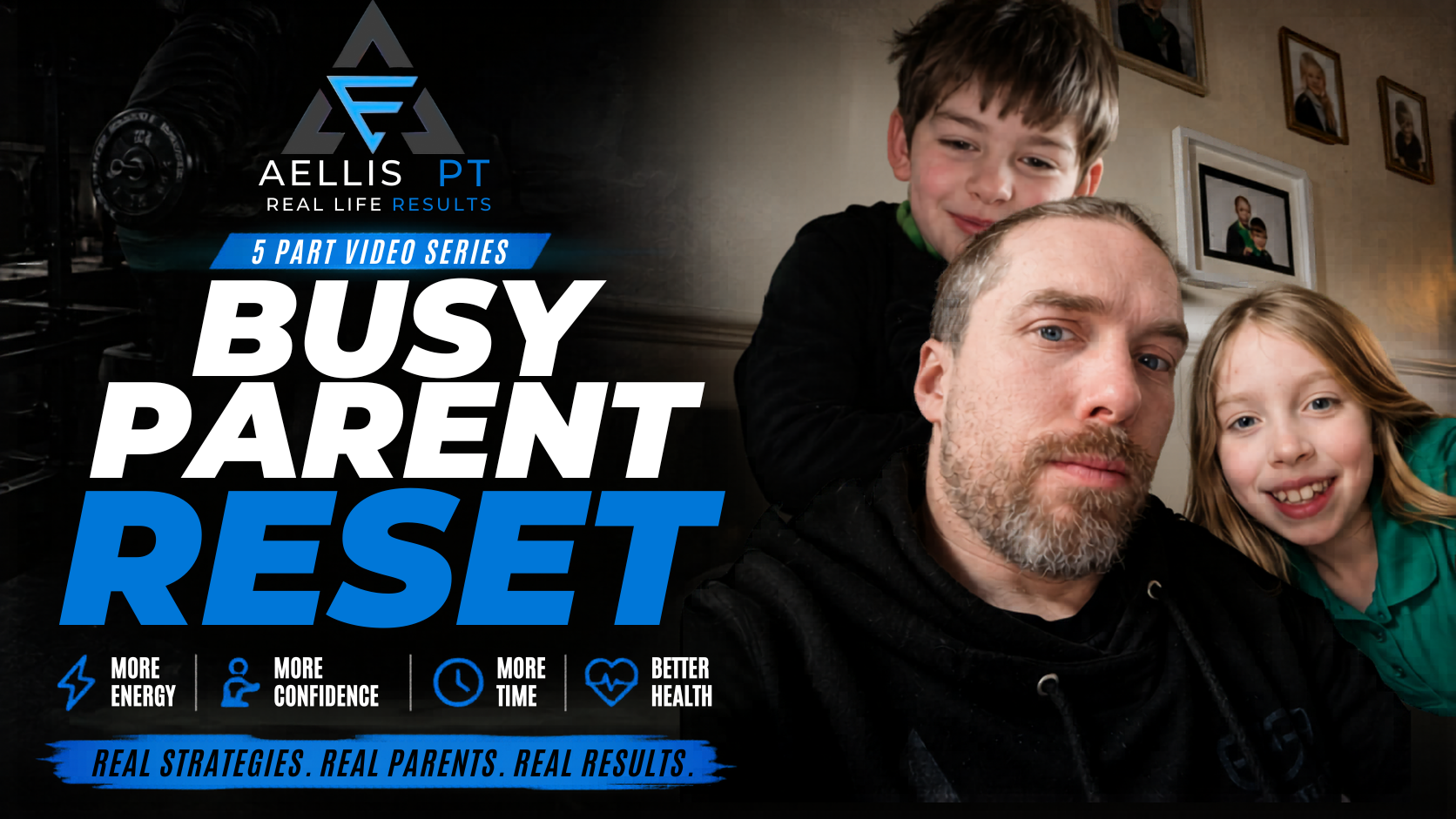 Ant Ellis with his kids